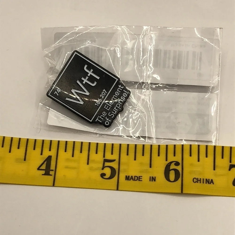 3/$25 “WTF The Element of Surprise!” Funny Pin, Elements, Periodic Table